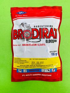 Rodentisida BRODIRAT 0005BB Cap kapal terbang isi 100gr terbaikk!!