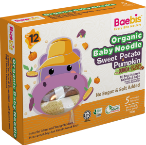 ZÉRA Mom - [HALAL] BAEBIS Organic Smooth Texture Salt Free Baby Noodle Superfood for Baby 200g - 3 Flavours (12 Months+)