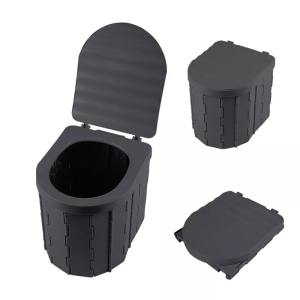 Collapsible toilet with cover portable car toilet mobile car tourist toilet camping toilet seat toilet Children S Outdoor Movable Emergency Toilet Outdoor folding toilet Mobile toilet Car portable bucket Folding bucket Portable bucket