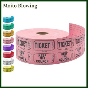 Moito 1000Pcs Colorful Tearable Raffle Tickets Double Rolls Admission Ticket Game Ticket For Events Carnivals Entry Class Reward