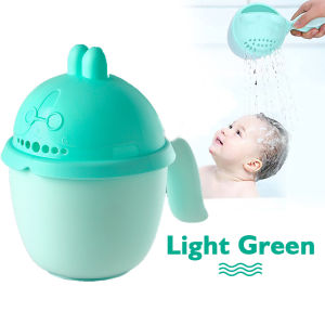 【Ready Stock】Baby Shampoo Cup Bathing Hair Shower Spoons Kids Washing Cute Bear Design