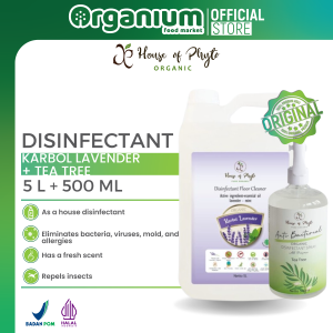 Phyto Organic Paket Karbol Lavender 5L + Disinfectant Tea Tree 500ml