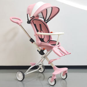 Baby Stroller Easy To Fold Portable Sit And Lie Down Reversible Two Way