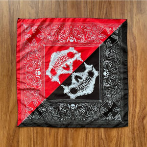slayer bandana syal bahan tebal cotton polyester scraft masker motif band music - multifungsi masker fashion