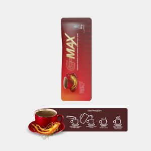 G-MAX Kopi Gmax Extra Ginseng Gula Aren 300g - Bisa Grosir BPOM MD 867012007300 Kopi Kuat Pria Tahan Lama