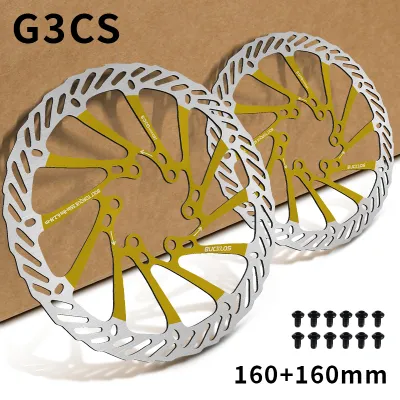 2PC BUCKLOS 160mm Rotor MTB Hydraulic Disc Brake Rotors Ultralight High-strength Stainless Steel Mountain Bicycle Rotors