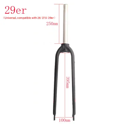 HASSNS M5 Bicycle Fork NonTapered Rigid Fork For Disc Brake 26/27.5/29er Aluminum alloy Ultra light Front fork For MTB