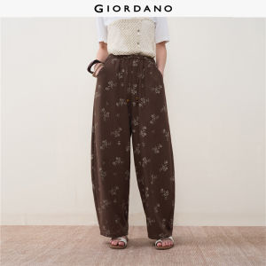Giordano Women Women Elastic Waist Casual Pants Free Shipping 18416807