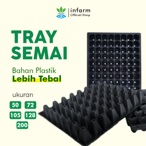 Infarm Peralatan Berkebun Tray Semai [Dipotong jadi 2]