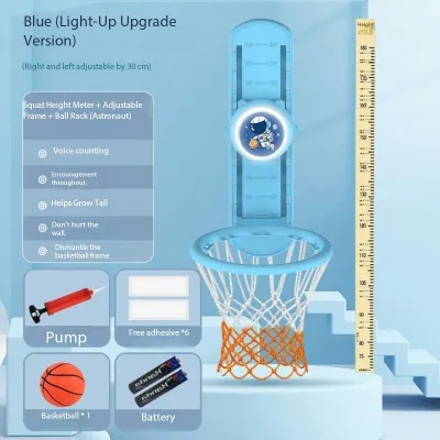 Có thể điều chỉnh phát sáng thông minh đếm bằng giọng nói 2in1 Đồ Chơi Vận Động Bóng Rổ Và Thước Nhảy vận động giúp tăng chiều cao