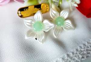 Hijabnur1 - Sepasang Anting Bunga Besar - Anting Jepit - Anting Klip Hijab Handmade