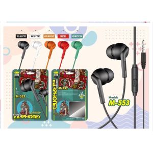 Headset M553 macaron Xtra BASS stereo music telfon gaming daily earphone with microphone