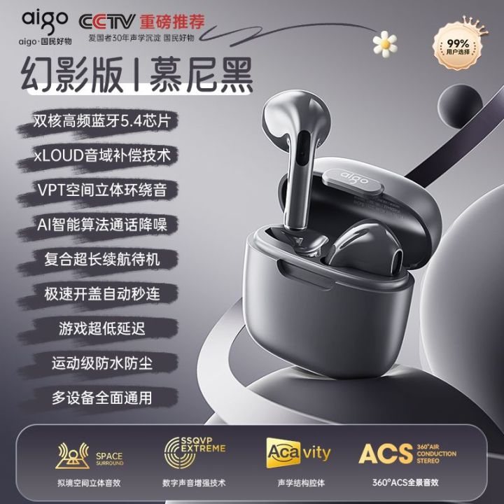 หูฟังบลูทูธ True Wireless TJ35 Aigo ของแท้ใหม่หูฟังบลูทูธ5.4 2024สปอร์ต ...