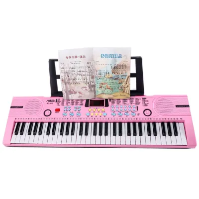 Music Electronic Keyboard Electric Piano Kids Gift Musical Instrument 61 Keys Black Digital