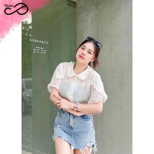 Madame proud เสื้อครอป คอบัว แฟชั่นสุดฮิต น่ารักไม่ไหว สวยมากแม่ งานป้าย pamaruay