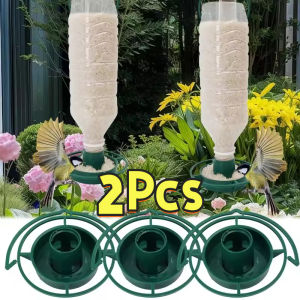 2PCS outdoor Hangable Bird Feeder - Hanging Tree Feeding Tray - Soda Bottle Top Bird Feeder - Automatical Feeding Tray - for Flying Animals