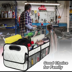 Car Storage Box Foldable Auto Cargo Storage Tool Car Trunk Organizer SUV Cargo Storage Container Truck Car Accessory