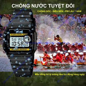 Đồng Hồ Điện Tử CA.S|.O Chống Nước Tuyệt Đối 9 Hàng Thailand Pin Lâu 7 Năm Đầy Đủ Chức Năng Chống Sốc
