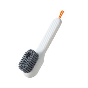 Multifunctional Liquid Shoe Brush Automatic Liquid Adding Soft Fur Cleaning Brush Press Type Household Soap Dispenser