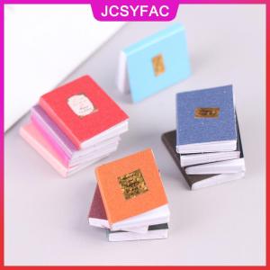 JCSYFAC 12 Cái/Bộ mô hình sách thu nhỏ Nhà Búp Bê Nhà búp bê Sổ tay đồ trang trí học tập Nhà búp bê 1:12