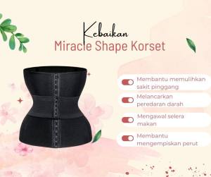 BUY KORSET FREE GIRDLE MIRACLE SHAPE BEST SELLER BENGKUNG AUTO RAMPING