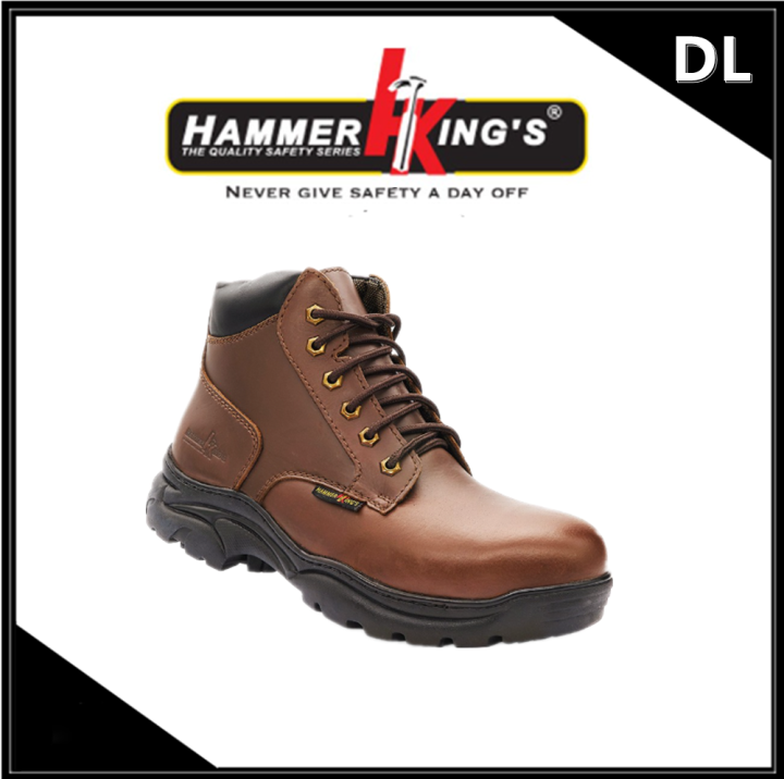 Hammer Kings Safety Shoes 13014 High Cut Lace Up Leather Safety Boots ...