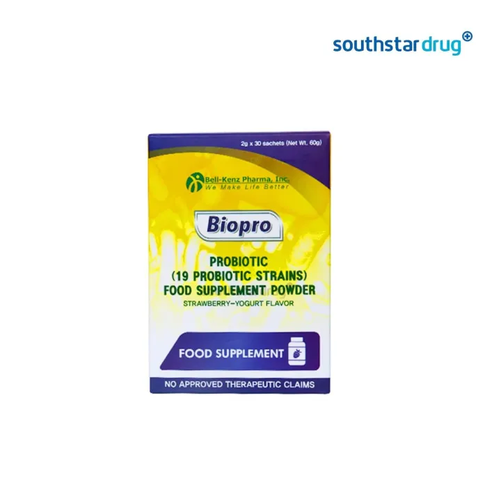 Biopro Boxes Biopro 19 Probiotic Strains Food Supplement Powder - 30s | Lazada ...