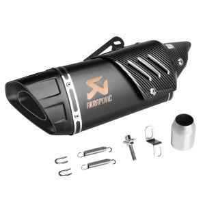 Runye Cars Akrapovic M1 38-51MM Universal Motorcycle Exhaust Muffler Pipe Escape Moto Scooter Cover Canister Pipe