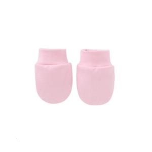 1 Cặp trẻ sơ sinh để bảo vệ mặt cào tay Găng tay màu trơn chống cào găng tay bé chống trầy xước bông mềm GL