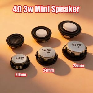 MKEB 1/2Pcs 20/24/28mm Mini Full Range Speaker 4Ohm 3W 1Inch Neodymium Loudspeaker Durable Round Home Theater DIY Speaker for Bluetooth Compatible Speaker Audio Equipment DIY Accessories