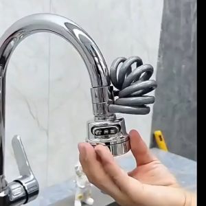 3 Mode Universal Faucet 360° Putaran & Filter Extension Tube Penggunaan Air Berjimat untuk Dapur & Bilik Mandi