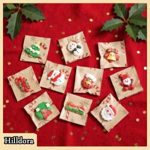 [Hilldora] 10pcs Mixed Resin Christmas Fridge Magnets Santa Claus Snowman Christmas Tree Decorations In Various Styles For Gift