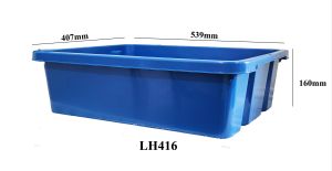 Heavy Duty Industrial Tray/ 2 ways Stackable Tray/ Heavy Duty Plastic Basket/ Industrial Basket/ Plastic Tray/ Rectangle Basin/ 工业盆/ 工业篮