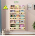 Kệ treo tường đơn giản, Kệ đựng sách báo, Kệ sách tranh mẫu giáo cho bé KST302. 