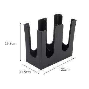 【COD】4 Compartments Plastic Paper Cup Holder Counter Top Organizer Cup Dispenser Coffee Office Paper Cup Storage Lid Holder