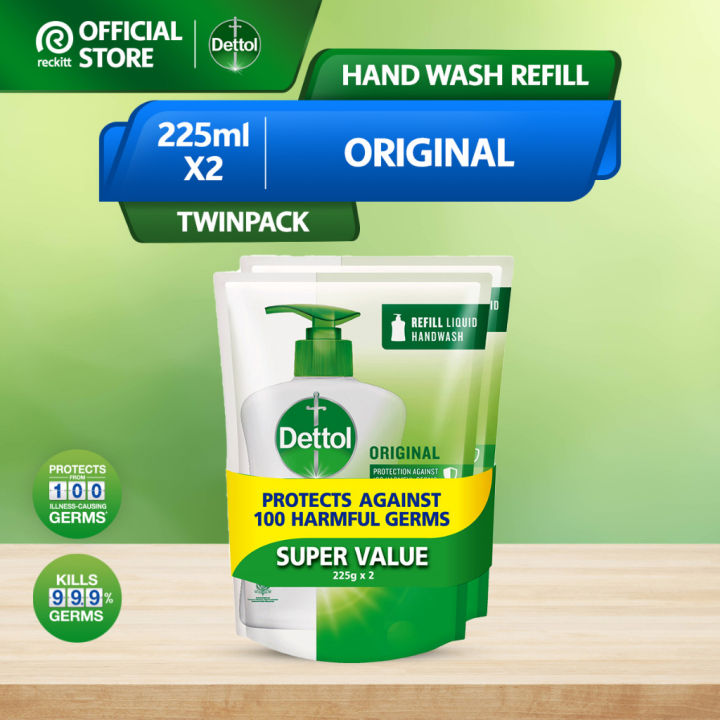 ♤Dettol Antibacterial Liquid Hand Wash Handwash Orignal Refill Pouch ...