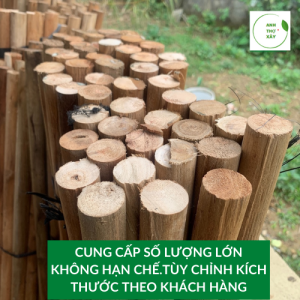 [FREE SHIP] Cọc Gỗ Keo Dài 13m Đường Kính 3cm. Làm decor Làm Hàng RàoGiàn leo Trồng CâyNút ChaiGiỏ Hoa.Vòng Hoa.