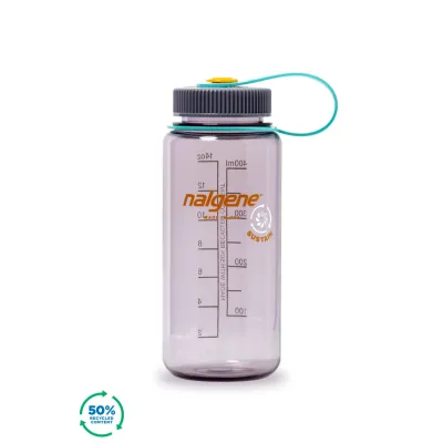 Nalgene 16oz Wide Mouth Water Bottle | Lifetime Warranty 500ml Leakproof BPA FREE Tritan Perfect For Sports Cycling