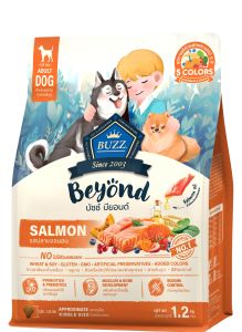 (1kg) Buzz Beyond อาหารสุนัข เกรดพรีเมียม บัซซ์ บียอนด์ กลูเตนฟรี ไม่เค็ม เพิ่มวิตามินจากผลไม้ 5สี