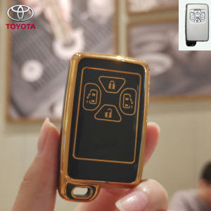 toyota car smart key case for Estima alphard vellfire car key keychain case