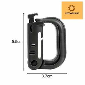 KW 1PC Anti-theft Climbing Clip Ring Buckle Outdoor Tactical Carabiner Clip D-ring Clip hanging Hook Backpack Bag Keychain