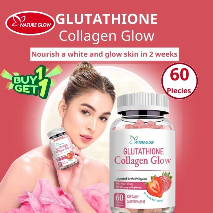 Nature Glow And Envy Glutathione Collagen Gummies Anti-Aging Whitening ...