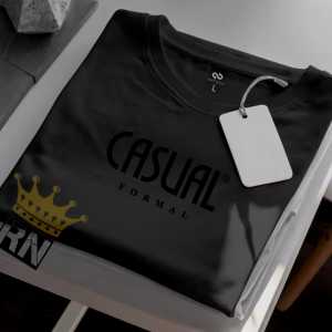 Get 1 PCS ( Promo COD ) Kaos Distro Carsual Formal Black Motif Lengan Pendek Terbaru Atasan Casual