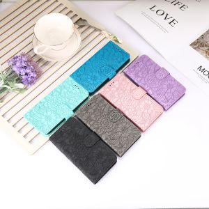 Case For Apple iPhone 11 12 13 Pro Max 12 13 Mini 5 5S SE 6 6S 7 8 Plus X XR XS Max SE 2020 3D Embossed Leather Flip Cover with Card Slots Phone Casing