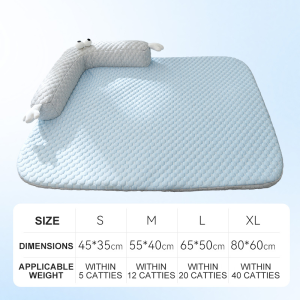Pet Cooling Mat Dog Cat Cooling Pad Big eyed monster Breathable Washable Mats Cat Dog Bed Pets Heat Relief Mattress Summer Cooling Pads