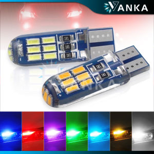 Vanka T10 Bulb Led Park Lights 194 W5w 15smd 3014 Waterproof Silicone Car Dome Door License Plate Light