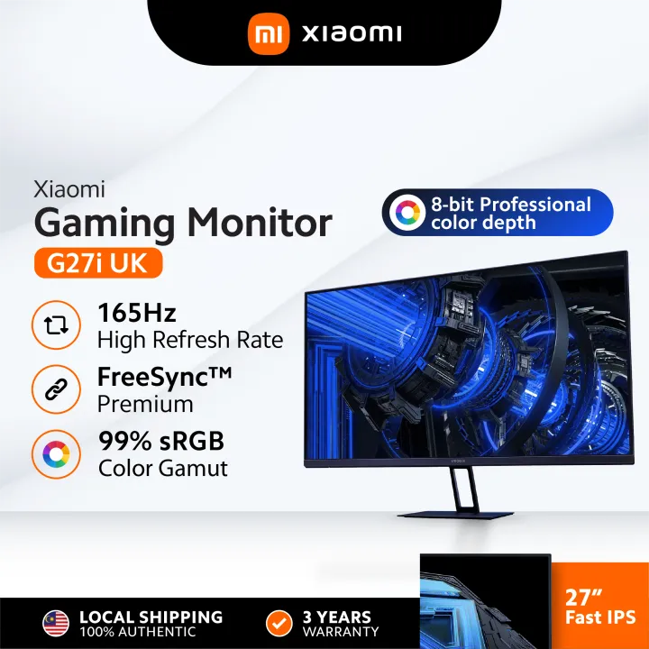 Xiaomi Gaming Monitor G27i | 27" Fast IPS | 165Hz High Refresh Rate | 1ms GTG Response Time | FreeSync™️ Premium | HDR10