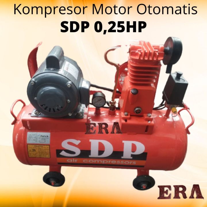 SDP - Kompresor Angin 1/4HP Dinamo Motor Listrik Otomatis Kompressor ...