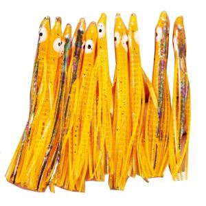 10Pcs Squids Skirts Fishing Baits Soft Octopuses Lure Colorful Trolling Fishing Lure Saltwater Fishing Tackle Enduring