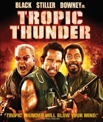 Bluray อภิมหาภาพยนตร์ ตลกแอ็กชัน แสบสันระดับตำนาน เสียงไทย 5.1 บลูเรย์ โดย เบน สติลเลอร์ Tropic Thunder ดาราประจัญบาน ท.ทหารจำเป็น (2008) แผ่นมาสเตอร์ USA
